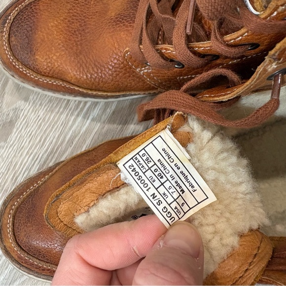 UGG Australia Brown Women's Garrin High Top Sneaker Shearling Booties 9 EU 40.5 - Picture 10 of 10